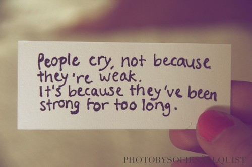 Weak and strong people