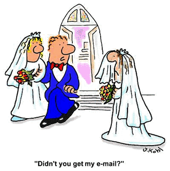wedding calcel email